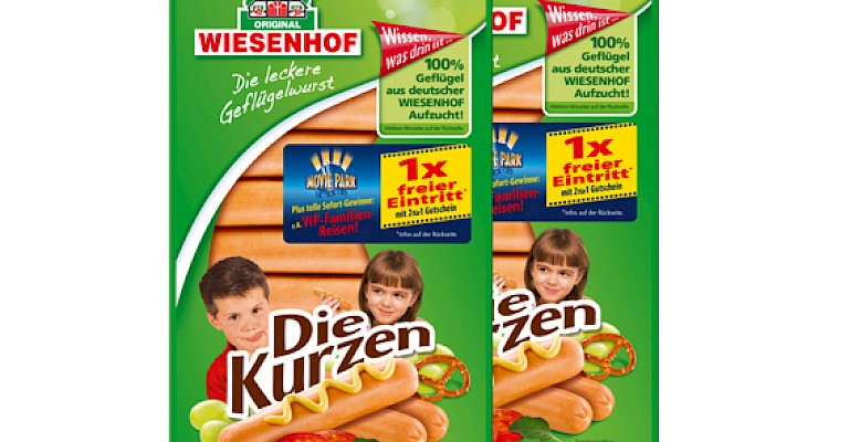 WIESENHOF Die Kurzen mit Movie Park Germany Gewinnspiel: Geflügel-Snack und Freizeitspaß für die ganze Familie.