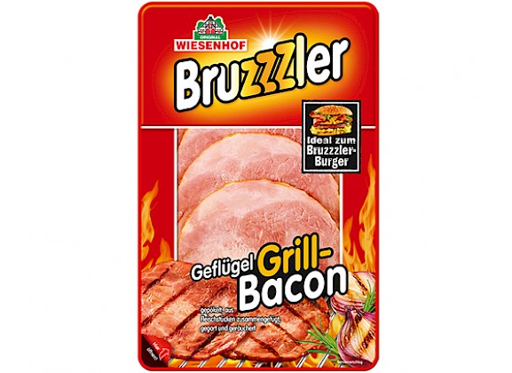 Der Bruzzzler Grill-Bacon mit runder Scheibe ideal für den Bruzzzler Burger