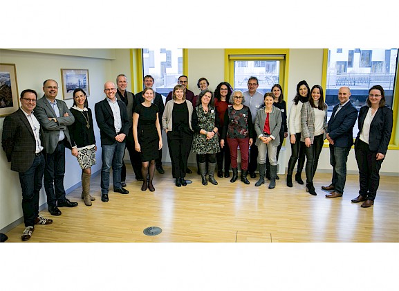 Die Projektmitglieder des Projektes „SDGs Labs“ beim Kick-Off Meeting in Wien am 18.01.2019 (Copyright: Daniel Schmelz)
