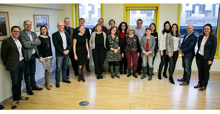 Die Projektmitglieder des Projektes „SDGs Labs“ beim Kick-Off Meeting in Wien am 18.01.2019 (Copyright: Daniel Schmelz)